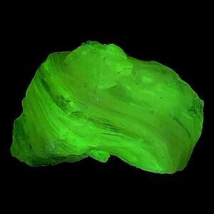 Vaseline Pink Art Glass Cullet Glowing Swirled Uranium‎ Glass #4GL95